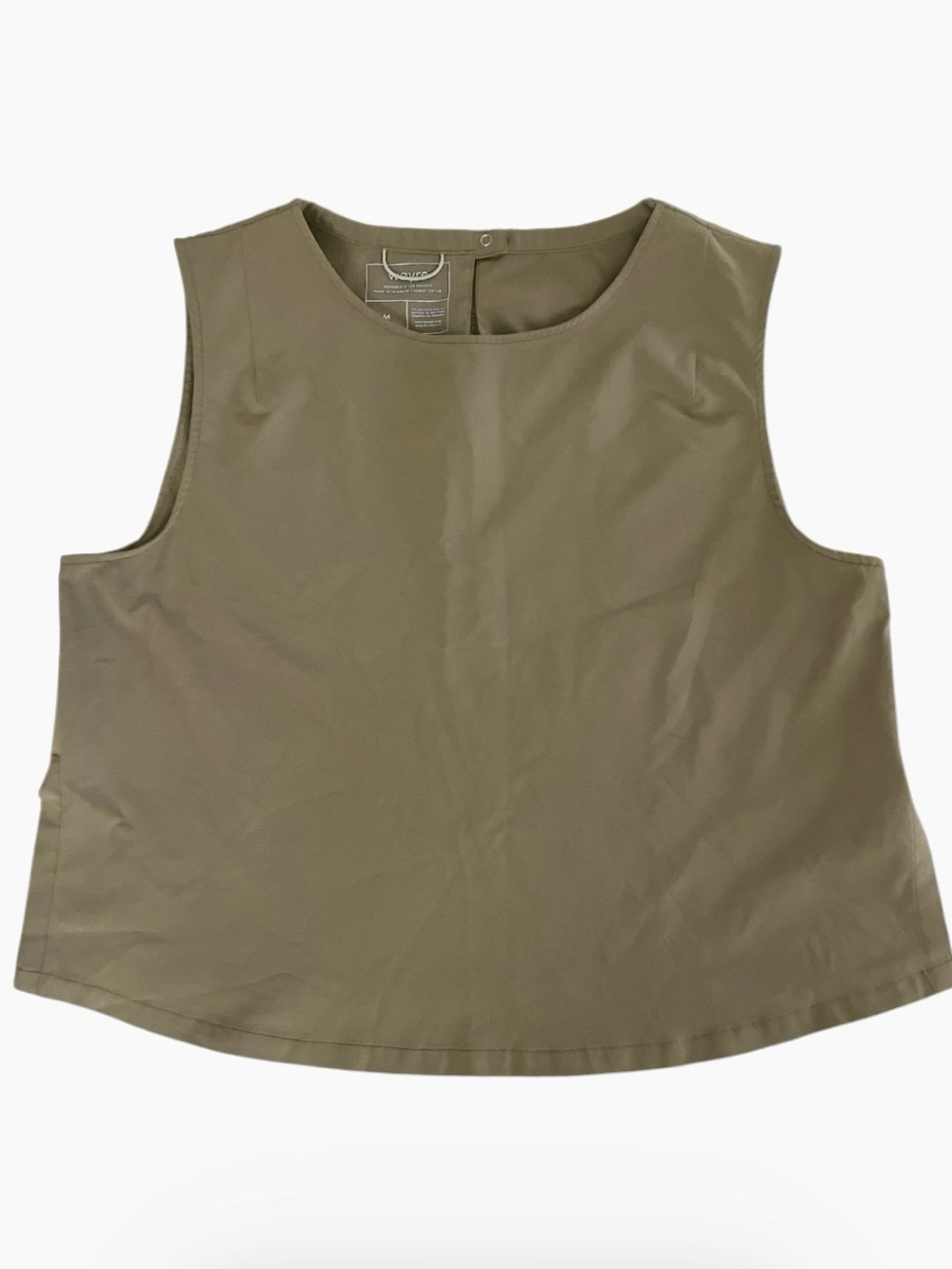 Wayre Jetsetter Sleeveless Tank Top Khaki Mocha Brown Lightweight Size M